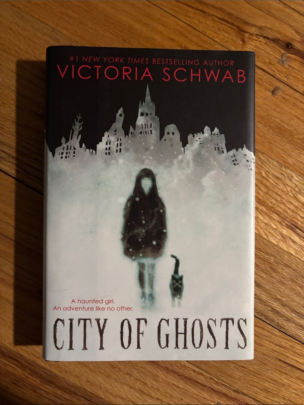 City of Ghosts by Victoria Schwab - White, Black, Red Cover